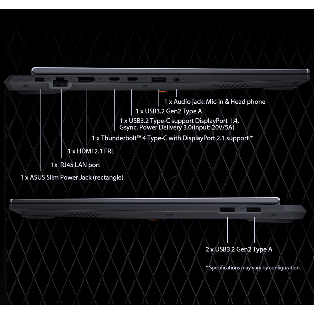 لپ تاپ 16 اینچی ایسوس مدل TUF Gaming F16 FX608JMR-F16I75060-i7 14650HX-RTX5060 8GB-32GB DDR5 5600MHz-1TB SSD-FHD 165Hz-W - Image 10