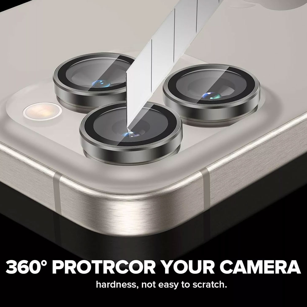 محافظ لنز دوربین انتک مدل Metal مناسب برای گوشی موبایل اپل Iphone 16 Pro / 16 Pro Max - Image 3
