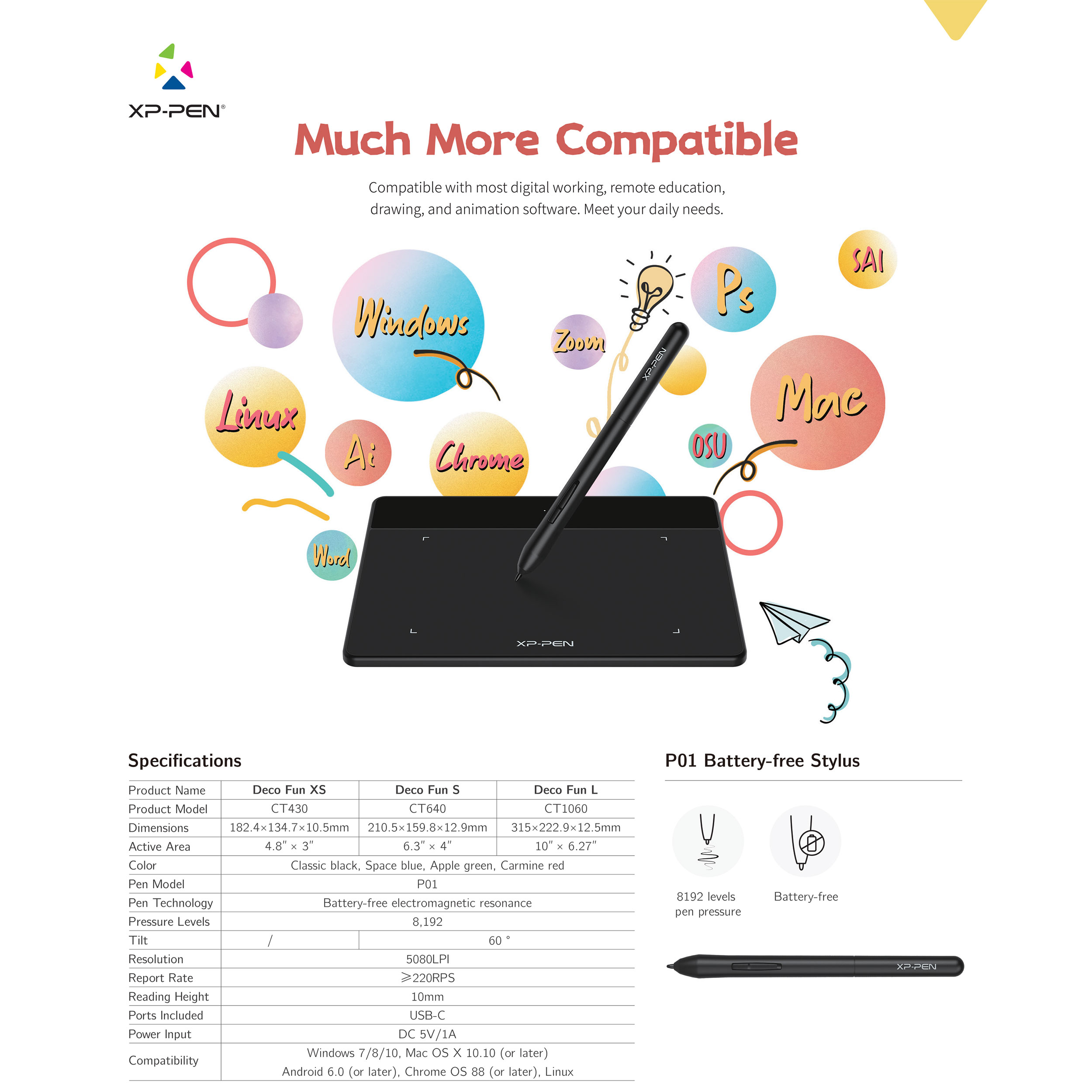 قلم نوری ایکس پی-پن مدل Deco Fun S CT640 - Image 44