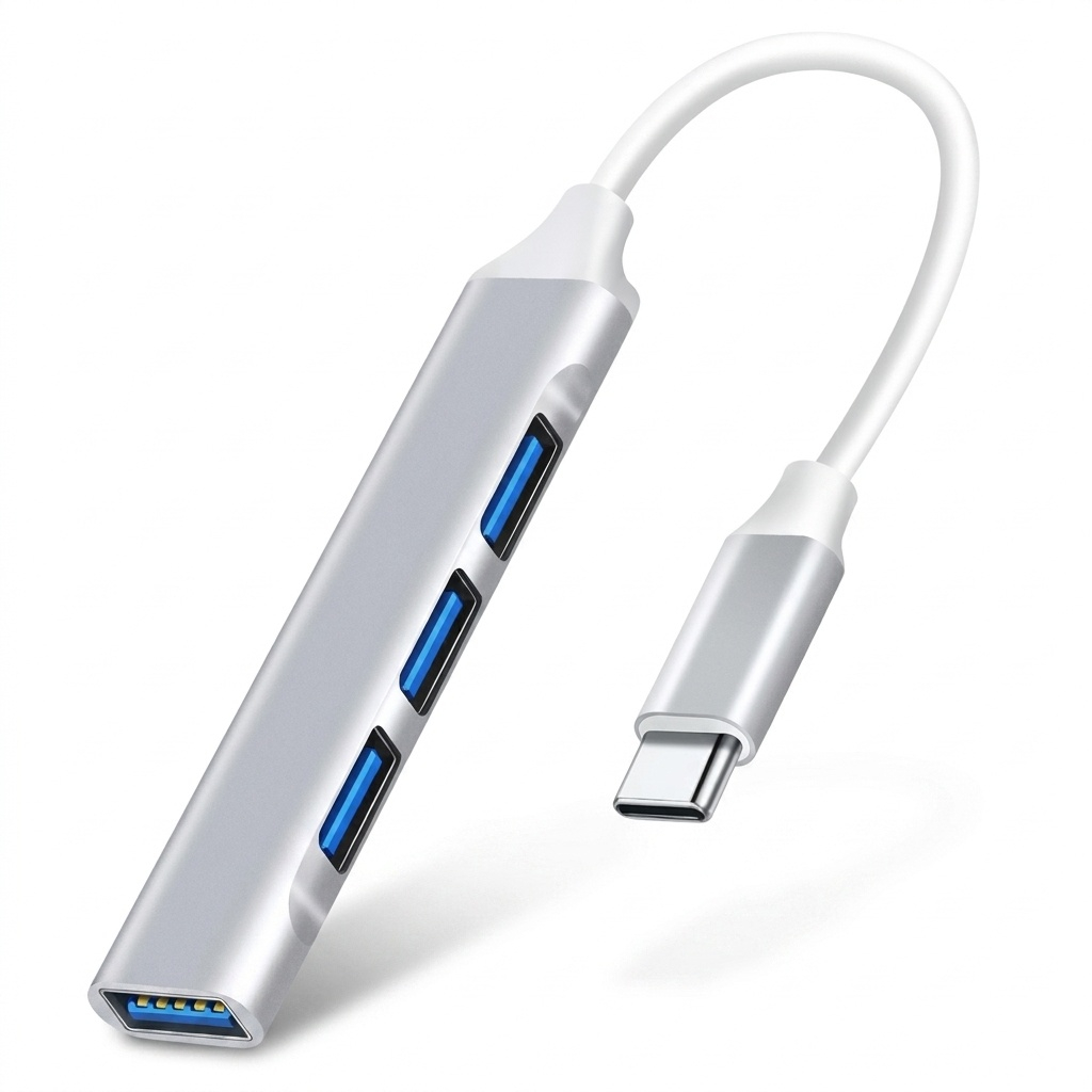 هاب 4 پورت USB-C مدل SUPER FAST TYPE-C