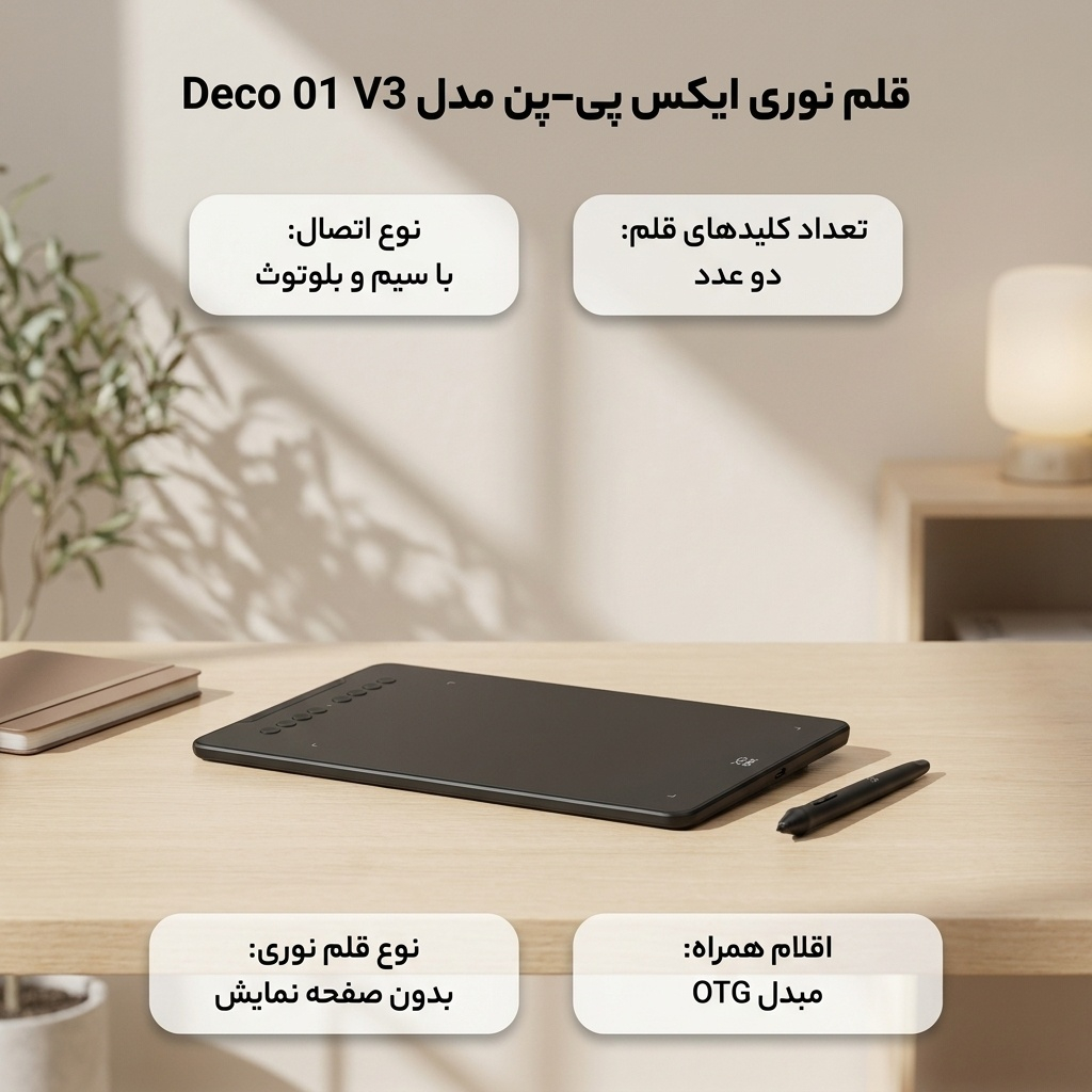 قلم نوری ایکس پی-پن مدل Deco 01 V3 - Image 2