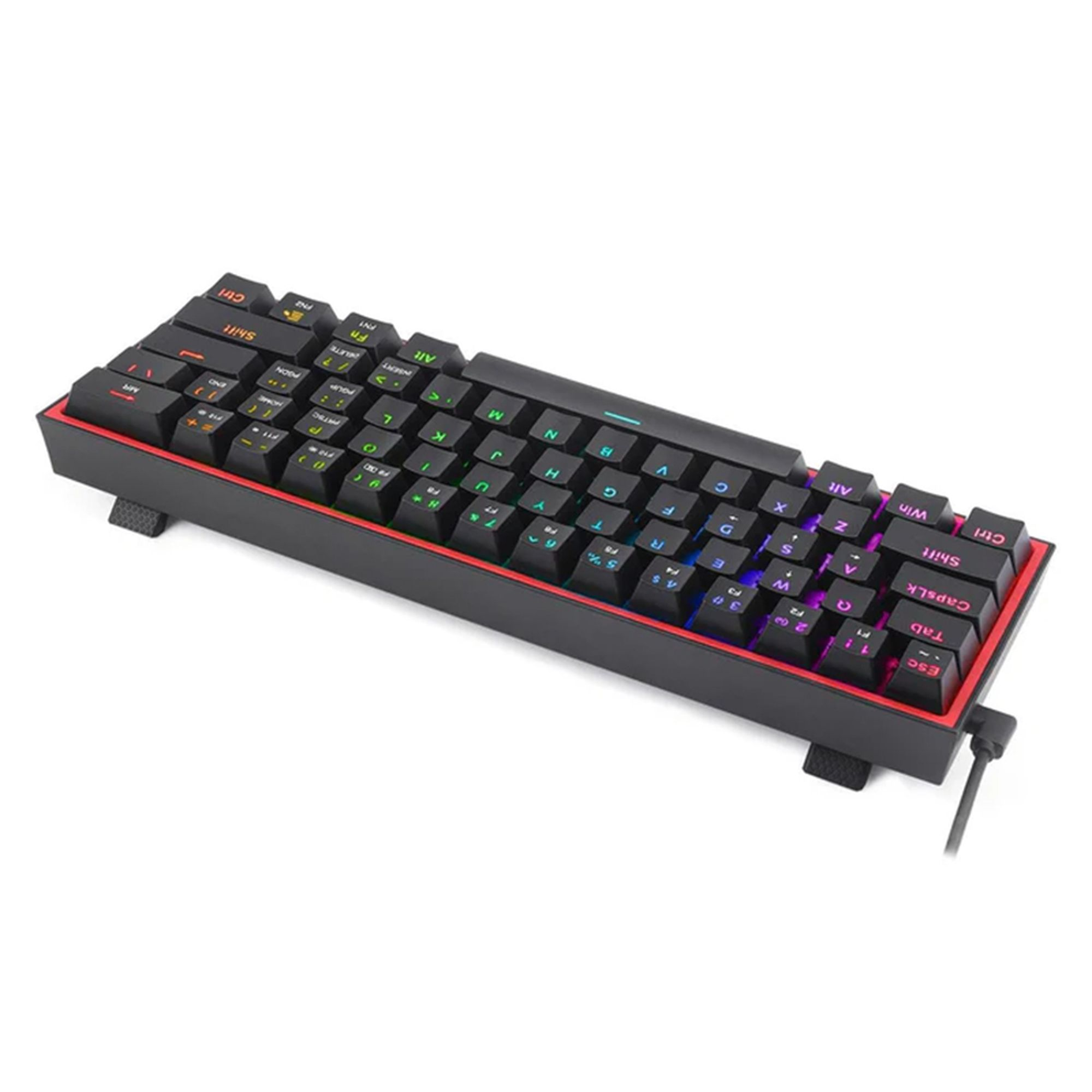 کیبورد گیمینگ ردراگون مدل K617 FIZZ، سوییچ مکانیکال قرمز، Tenkeyless، نورپردازی RGB - Image 11