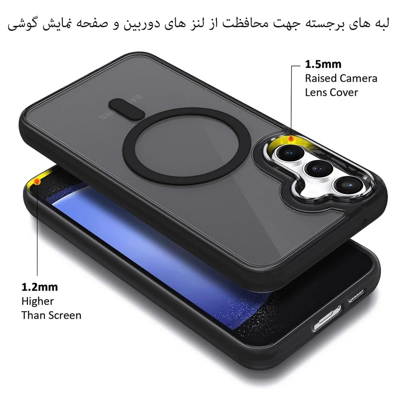 کاور کیس مدل Magsafe-A 57 طرح مگ سیف مات مناسب برای گوشی موبایل سامسونگ Galaxy A57 5G / A57 - Image 4