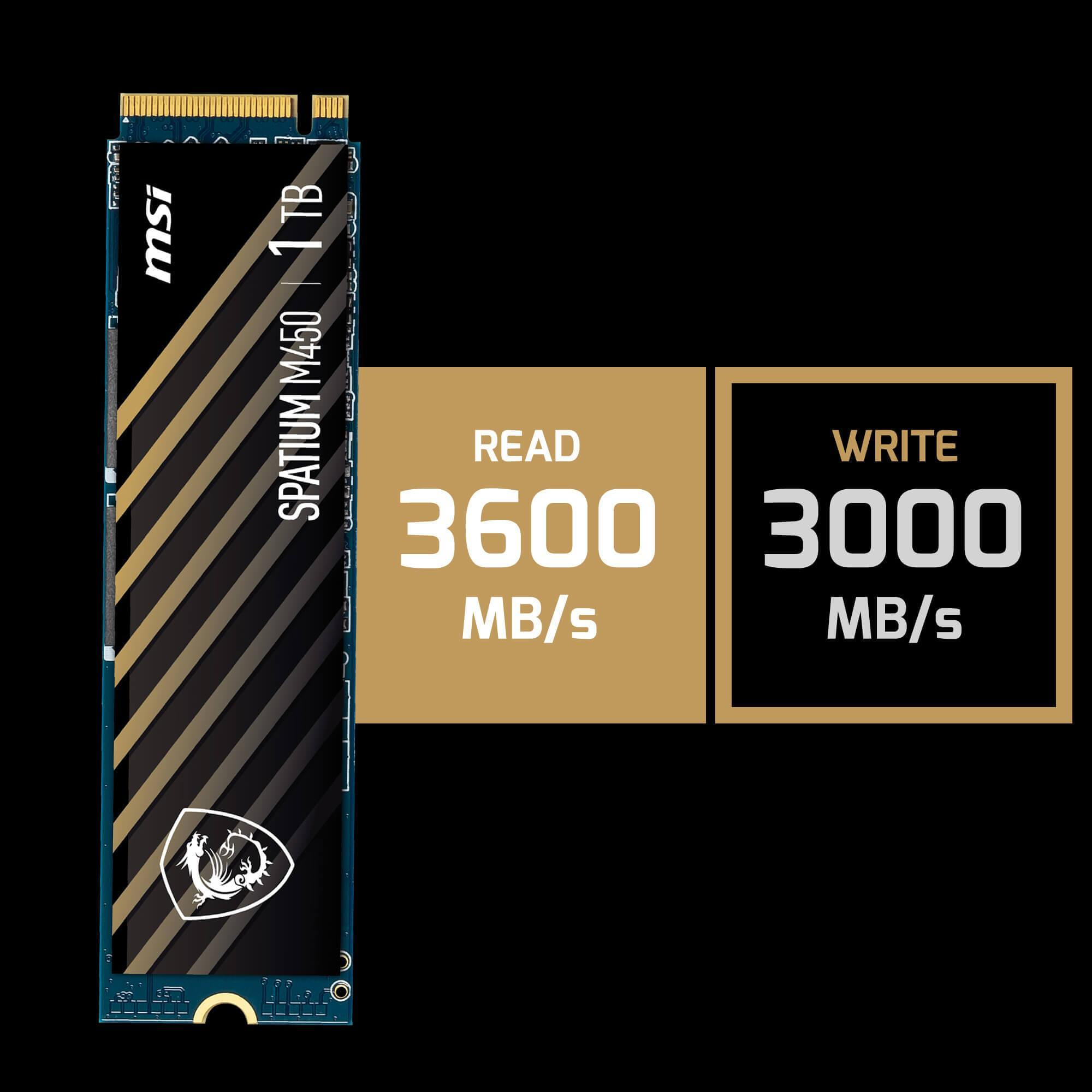 اس اس دی اینترنال PCIe Gen4 x4 ام اس آی مدل SPATIUM M450 ظرفیت 1 ترابایت - Image 6