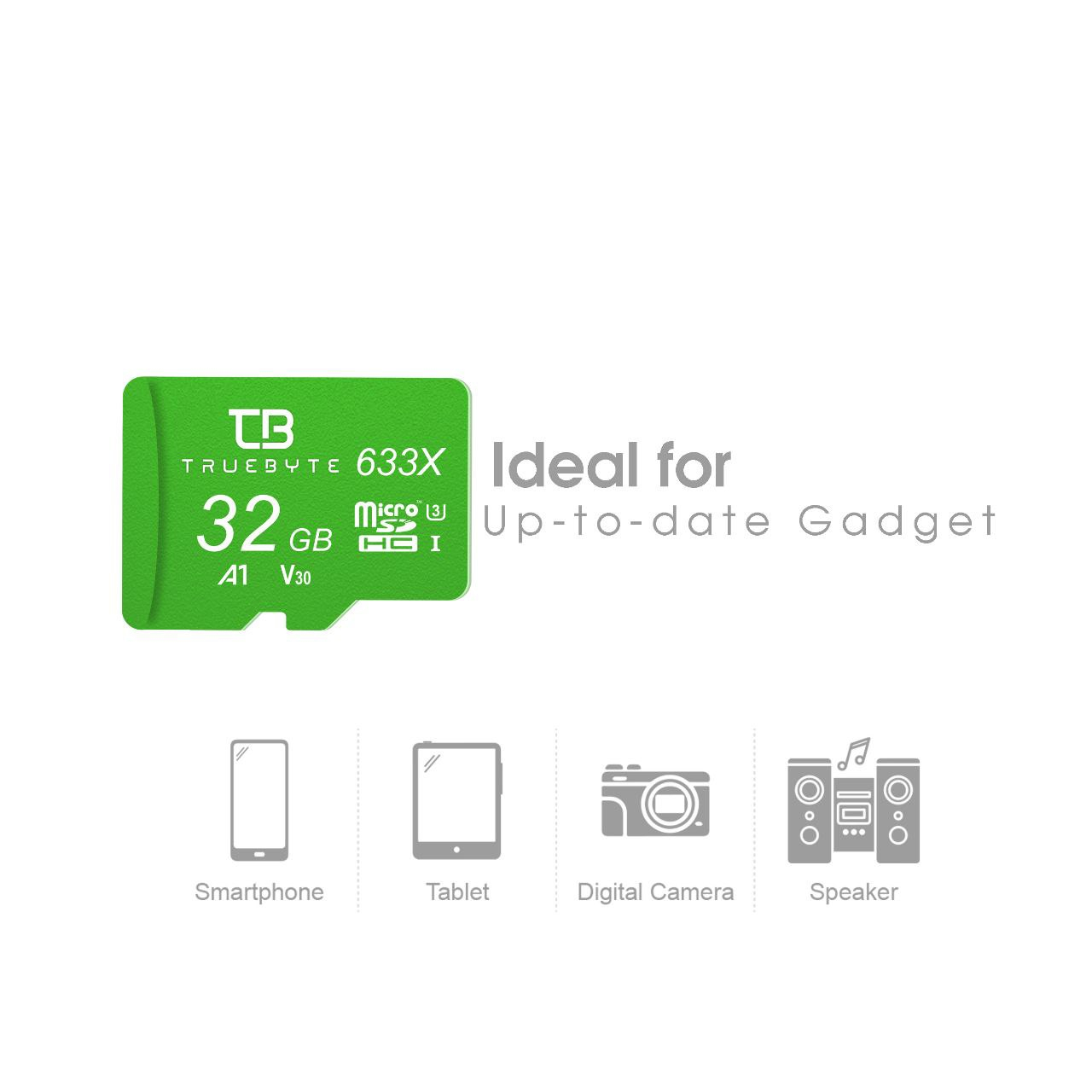 کارت حافظه microSDHC تروبایت مدل A1-V30-633X کلاس 10 استاندارد UHS-I U3 سرعت UHS-I U3 سرعت 95MBps ظرفیت 32 گیگابایت به همراه آداپتور SD و کارت خوان - Image 4