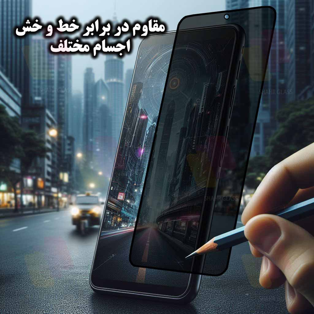 محافظ صفحه نمایش حریم شخصی شهر گلس مدل PRIVFULLS مناسب برای گوشی موبایل اپل iPhone 12 Pro / 12 - Image 7