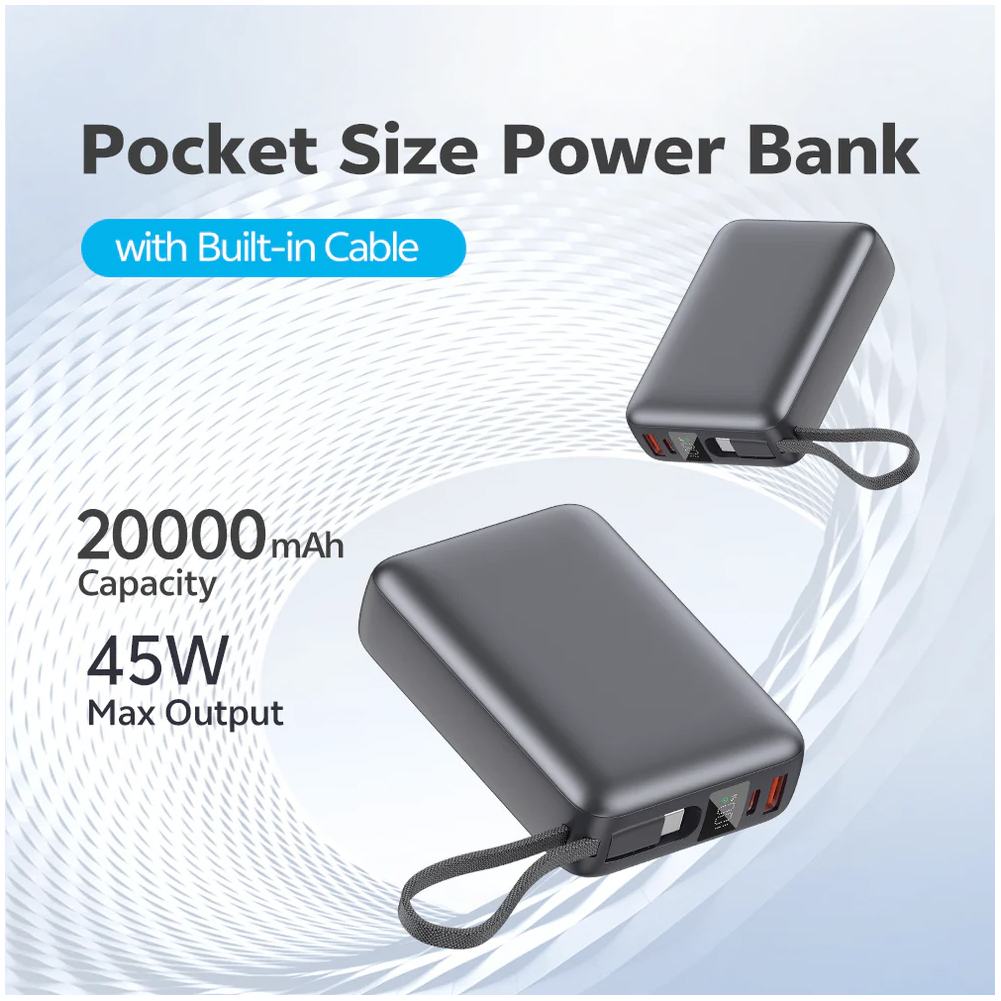 پاوربانک 45 وات کیو سی وای مدل PB20A ظرفیت 20000 میلی آمپر ساعت - Image 17