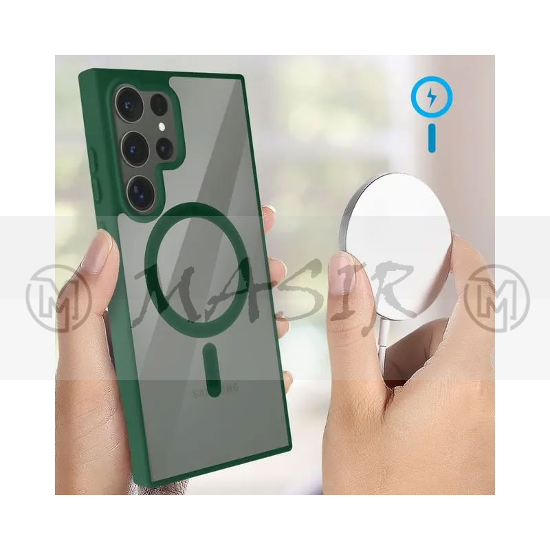 کاور مسیر مدل Silicone Magnetic Magsafe مناسب برای گوشی موبایل سامسونگ Galaxy S23 Ultra - Image 5