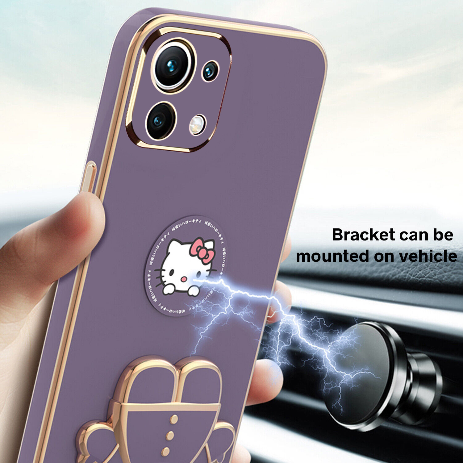 کاور اسپارتان مدل Kitty مناسب برای گوشی موبایل شیائومی Mi 11 Lite / Mi 11 Lite NE / Mi 11 Lite 5G به همراه بند نگهدارنده - Image 9