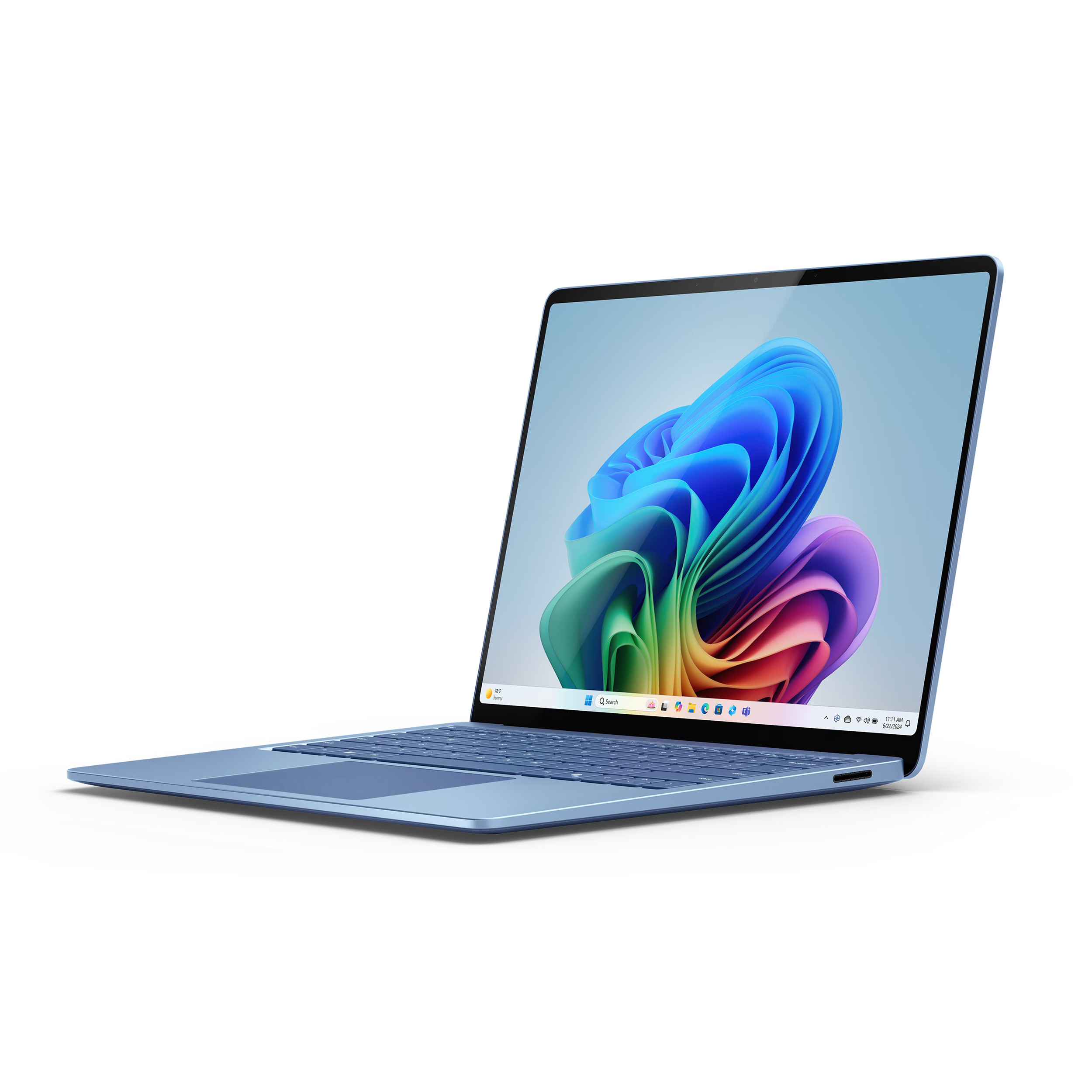 لپتاپ مایکروسافت مدل Surface Laptop 7 Copilot Plus PC با پردازنده Snapdragon X Plus، رم LPDDR5x 16GB، حافظه SSD با ظرفیت 256GB، نمایشگر لمسی 13.8 اینچ PixelSense Flow با نرخ بهروزرسانی 120Hz، دارای نور پسزمینه کیبورد - Image 3