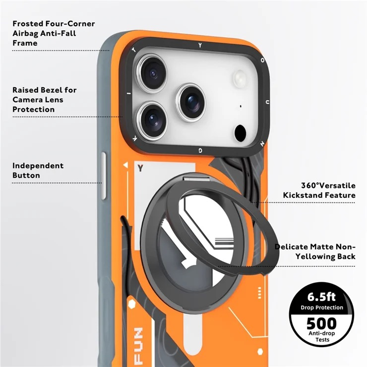 کاور یانگ کیت مدل CYBERPUNK 360 مناسب برای گوشی موبایل اپل IPHONE 17 PROMAX - Image 9