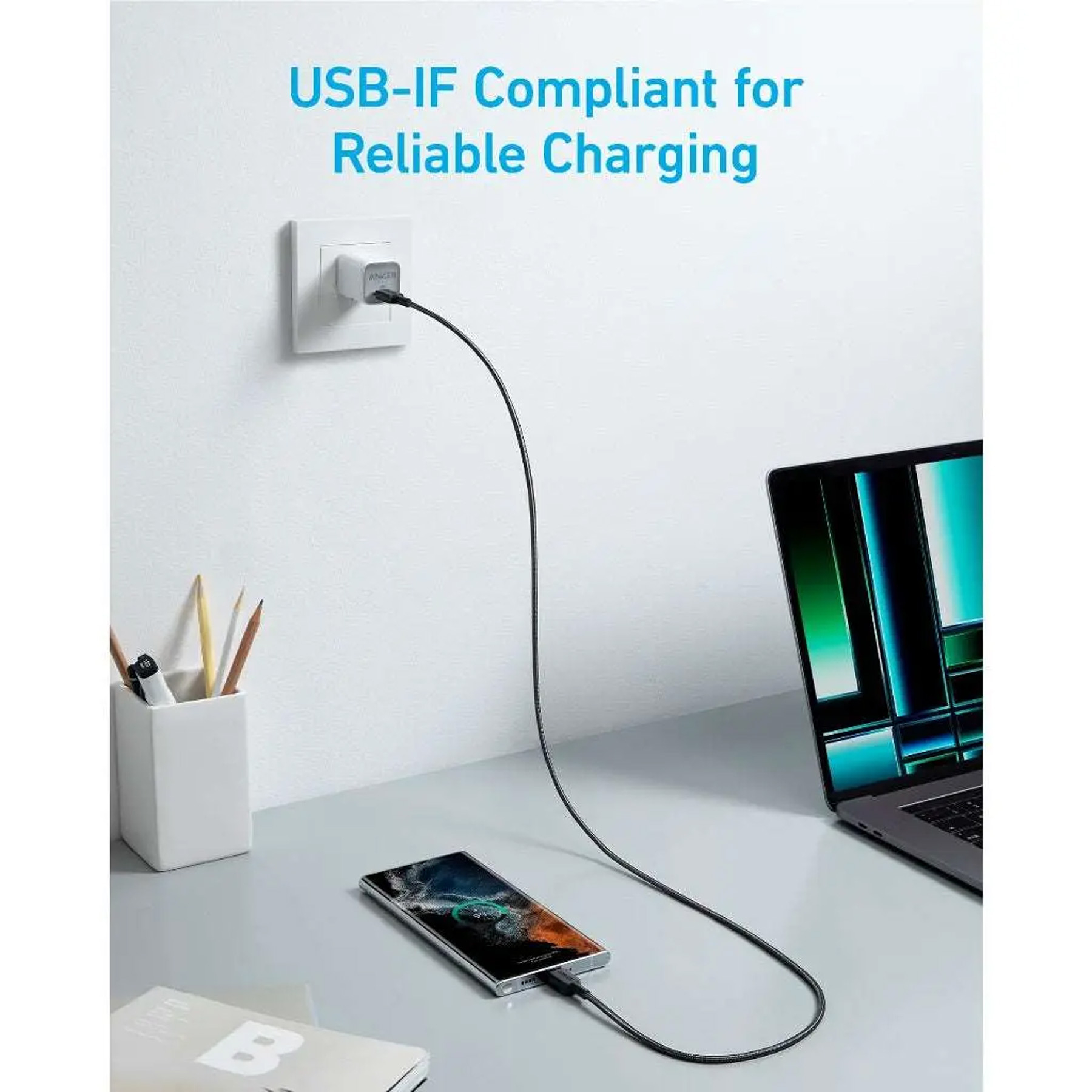 کابل USB-C انکر مدل A81F5H11 طول 0.9 متر - Image 8