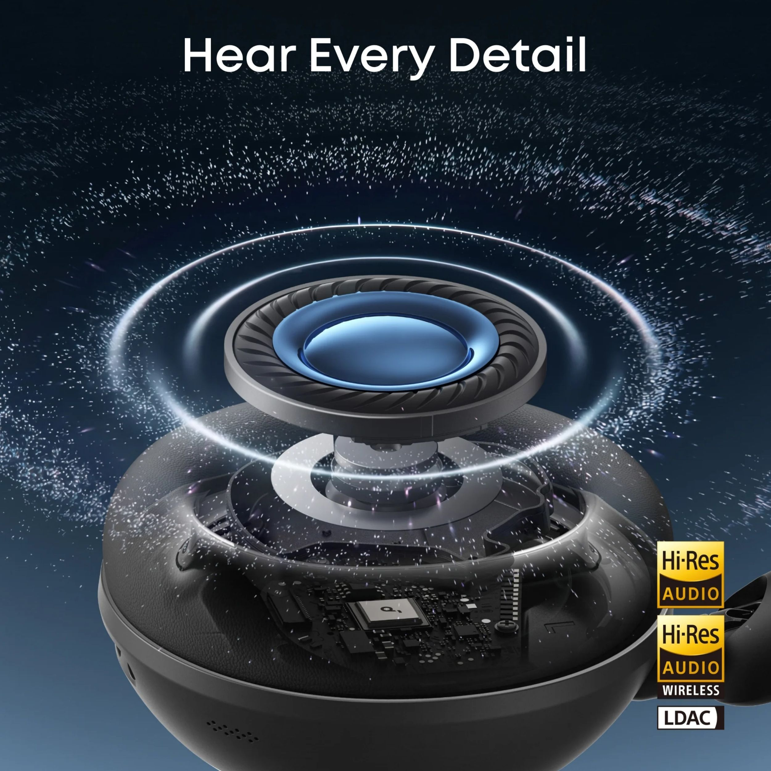 هدفون بلوتوثی انکر مدل Soundcore Space 2 با نویز کنسلینگ فعال ANC، صدای Hi-Res و شارژدهی تا 70 ساعت - Image 11