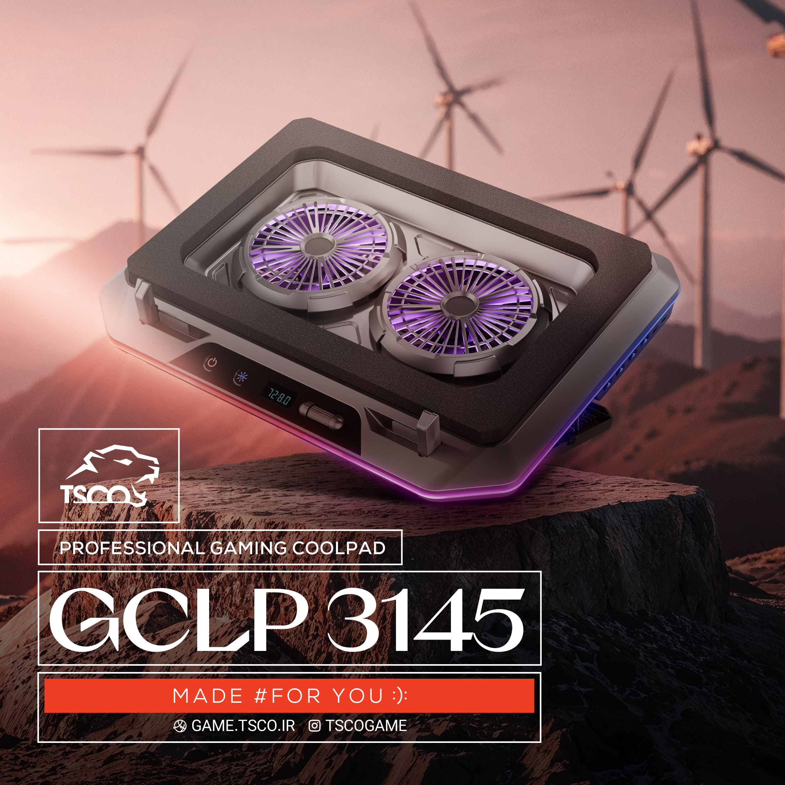 پایه خنک کننده لپ تاپ تسکو مدل GCLP 3145 - Image 6