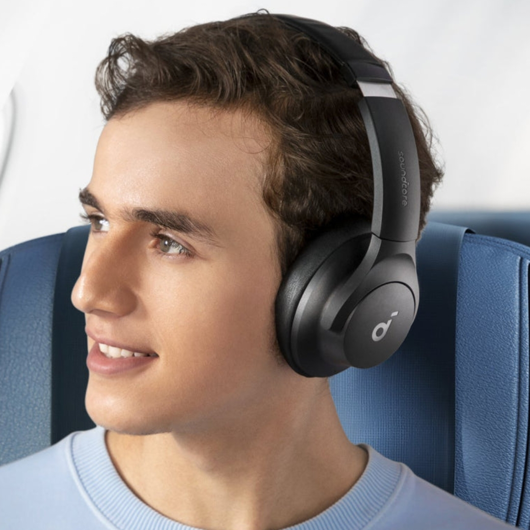 هدفون بلوتوثی انکر مدل Soundcore Q20i با نویز کنسلینگ فعال (ANC)، درگاه شارژ USB Type-C، دارای 2 میکروفون داخلی و 2 میکروفون خارجی، پشتیبانی از صدای Hi-Res از طریق کابل AUX - Image 5