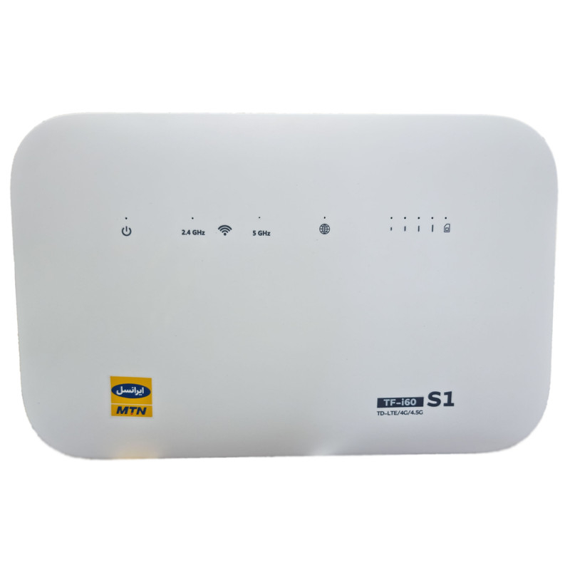 مودم 4G TD-LTE ایرانسل مدل TF-i60 S1 با سیم کارت و 300 گیگابایت اینترنت 6 ماهه، پشتیبانی همزمان 32 کاربر، 4 پورت LAN، چهار شبکه بیسیم مستقل، سرعت دانلود 300 مگابیت بر ثانیه و آنتن 5dBi - Image 2