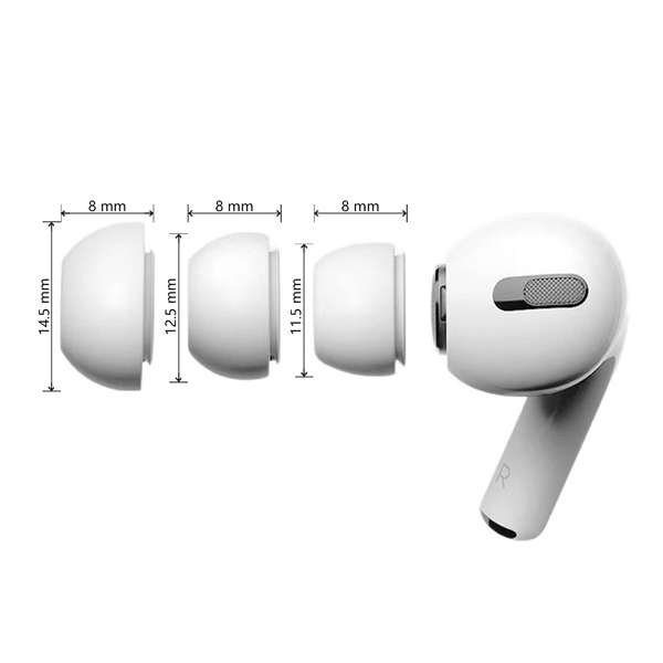 سری سیلیکونی هندزفری مدل Silicone مناسب برای ایرپاد پرو/پرو2 بسته 6 عددی - Image 3