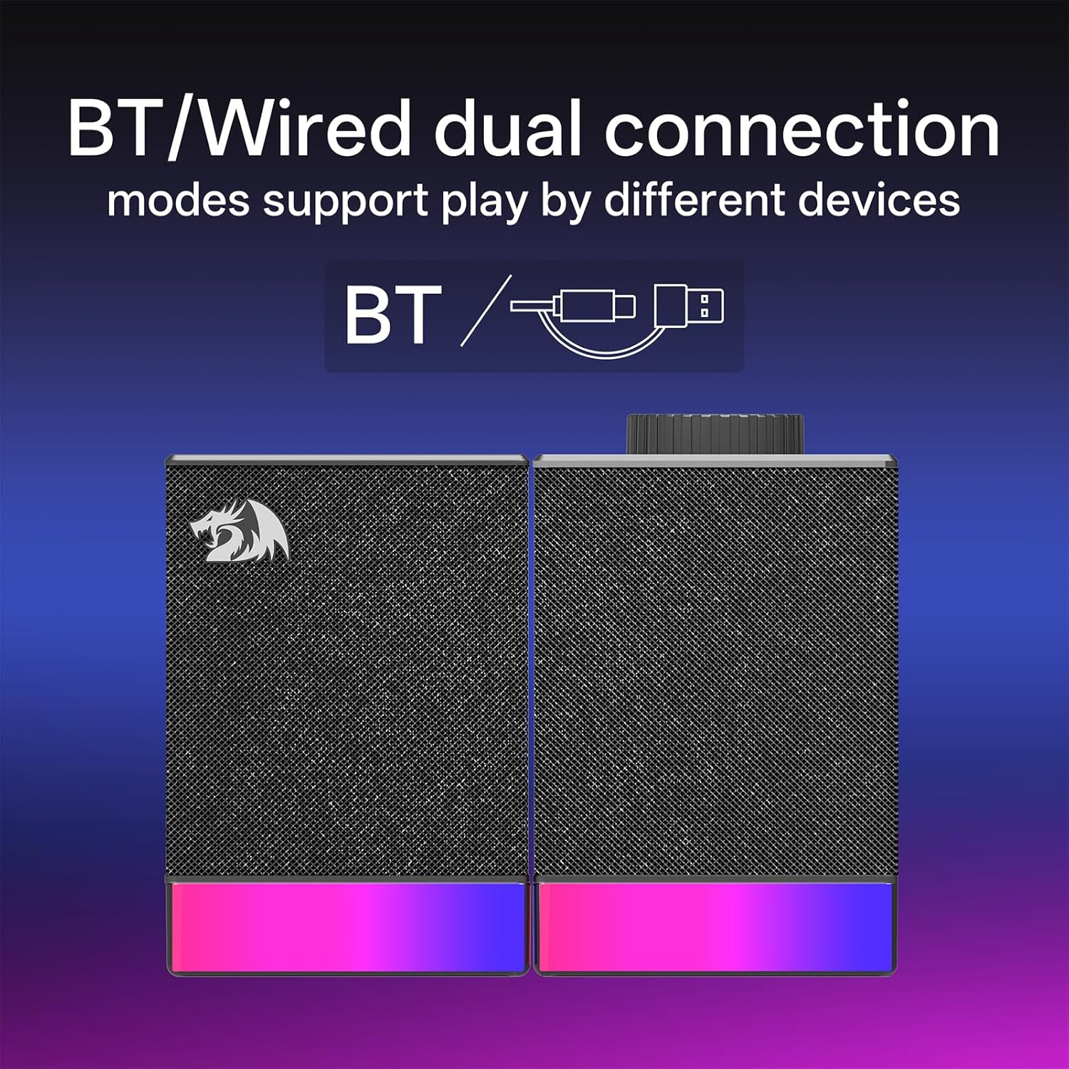 اسپیکر دسکتاپ ردراگون مدل GS517 RGB - Image 5