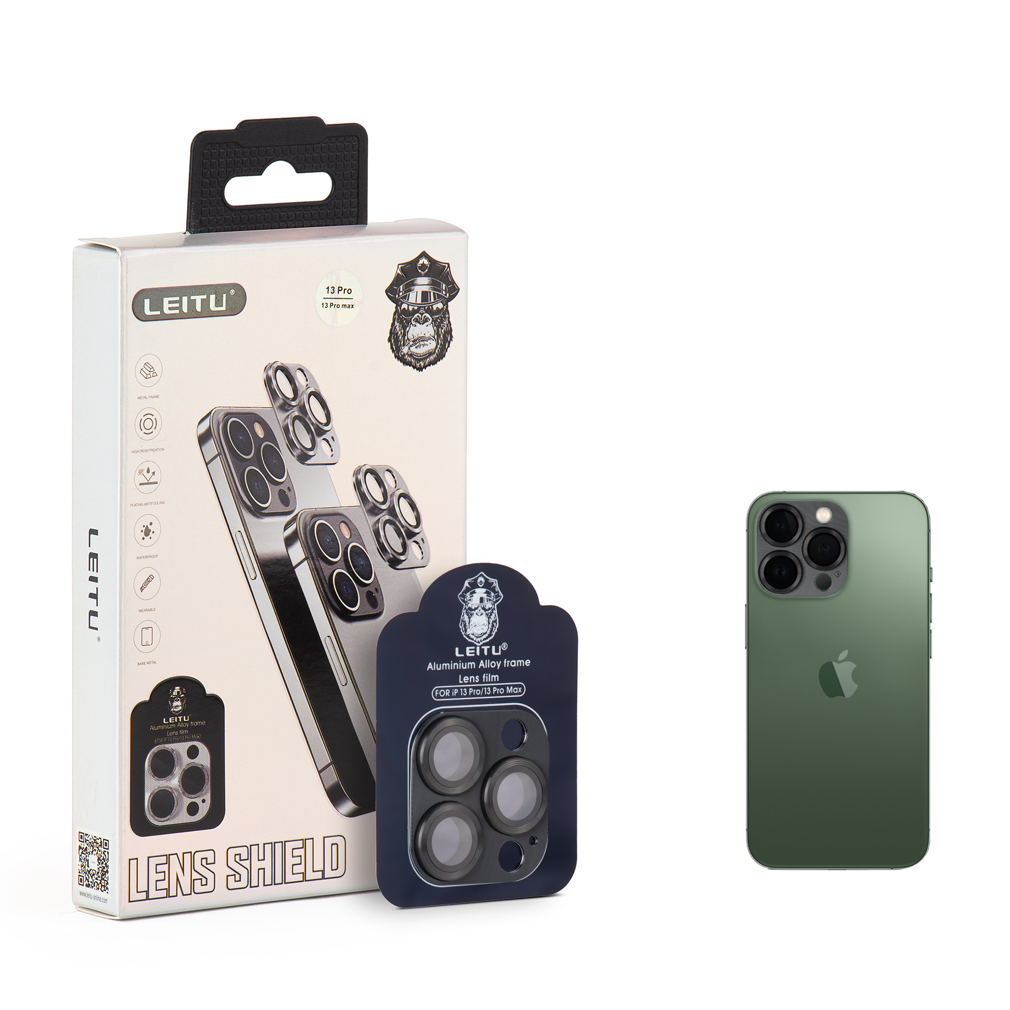 محافظ لنز دوربین لیتو مدل CD METAL مناسب برای گوشی موبایل اپل Iphone 13 Pro / 13 Pro Max