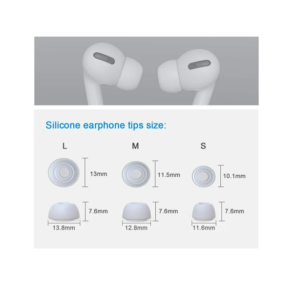 سری سیلیکونی هندزفری مدل Silicone مناسب برای ایرپاد پرو/پرو2 بسته 6 عددی - Image 5