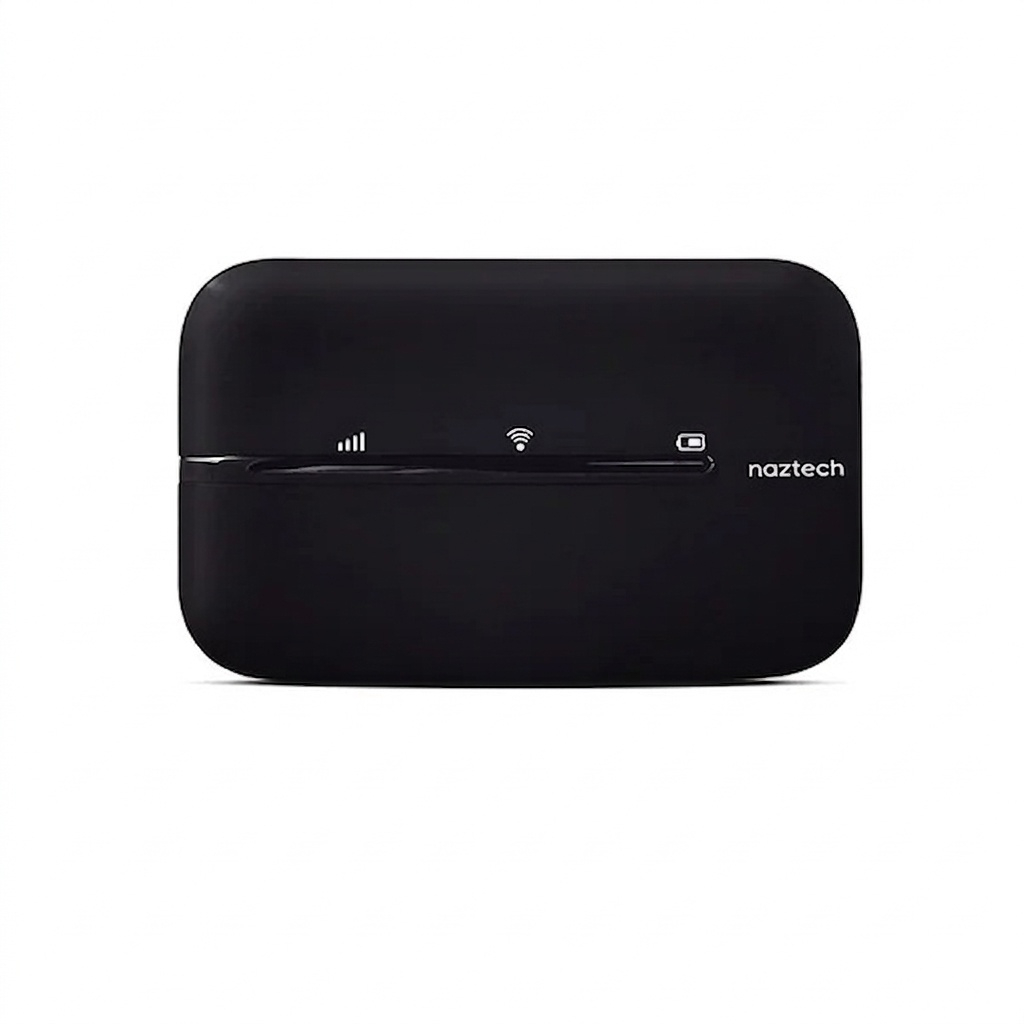 مودم 4G LTE قابل حمل نزتک مدل NZT-77CT با باتری 2100 میلی‌آمپر، پشتیبانی از 10 کاربر همزمان، آنتن داخلی، پورت USB Type-C و شیار سیم کارت میکرو