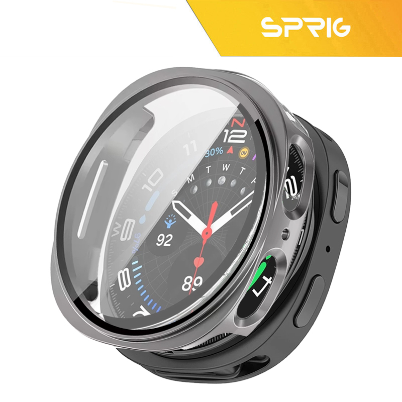 کاور اسپریگ مدل HD PCGLS مناسب برای ساعت هوشمند سامسونگ Galaxy Watch 8 40mm به همراه محافظ صفحه نمایش - Image 5