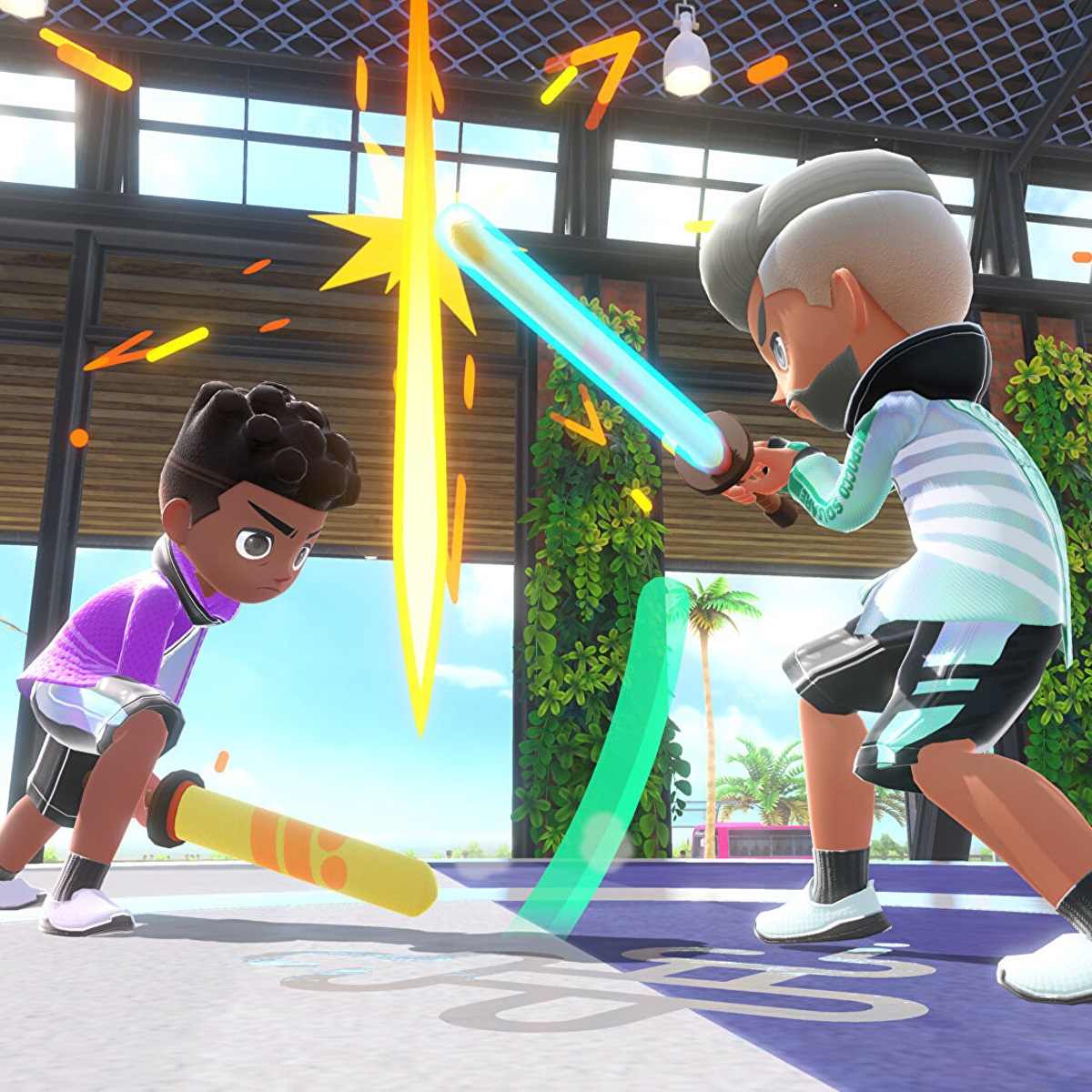 بازی Nintendo Switch Sports مخصوص نینتندو سوئیچ به همراه Leg Grip - Image 5