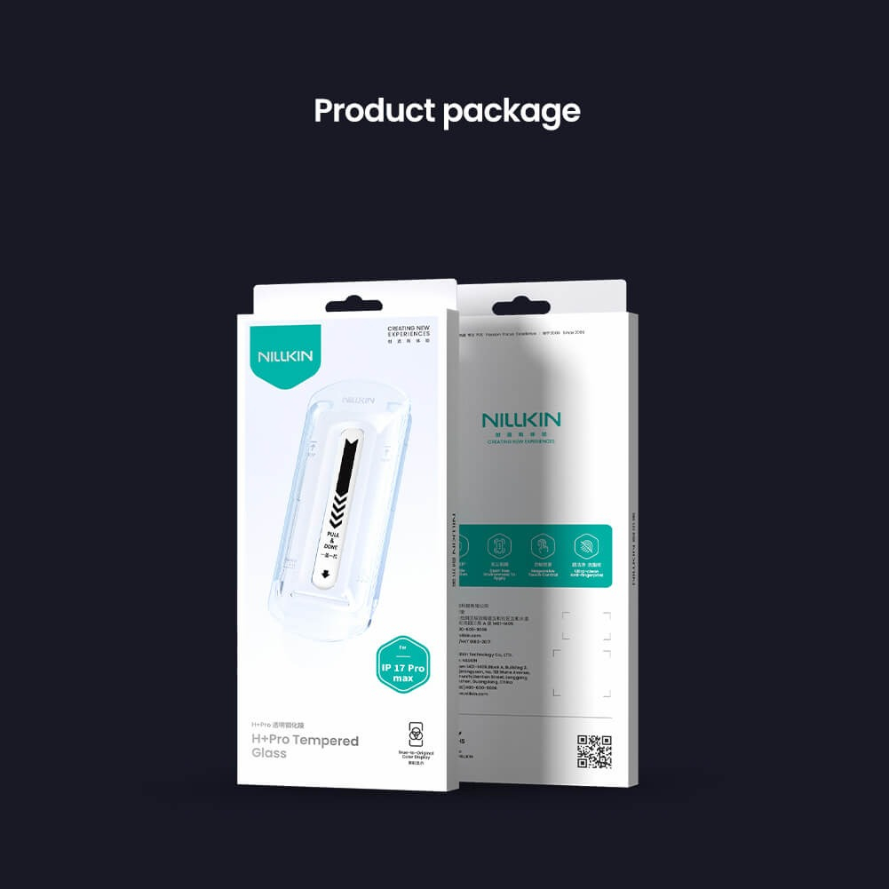 محافظ صفحه نمایش نیلکین مدل H Plus Pro مناسب برای گوشی موبایل اپل iPhone 17 Pro Max به همراه کیت نصب - Image 14