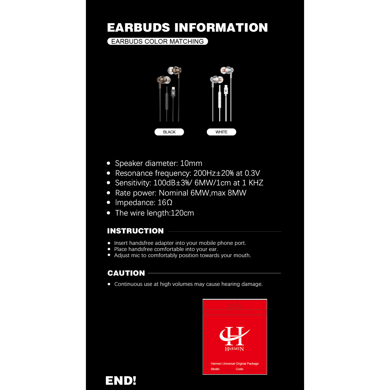 هندزفری هارمن مدل HR-ADC1000 - Image 9