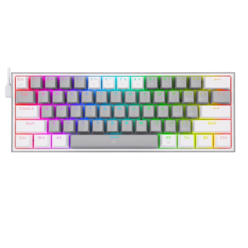 کیبورد گیمینگ ردراگون مدل K617 FIZZ، سوییچ مکانیکال قرمز، Tenkeyless، نورپردازی RGB - Image 5