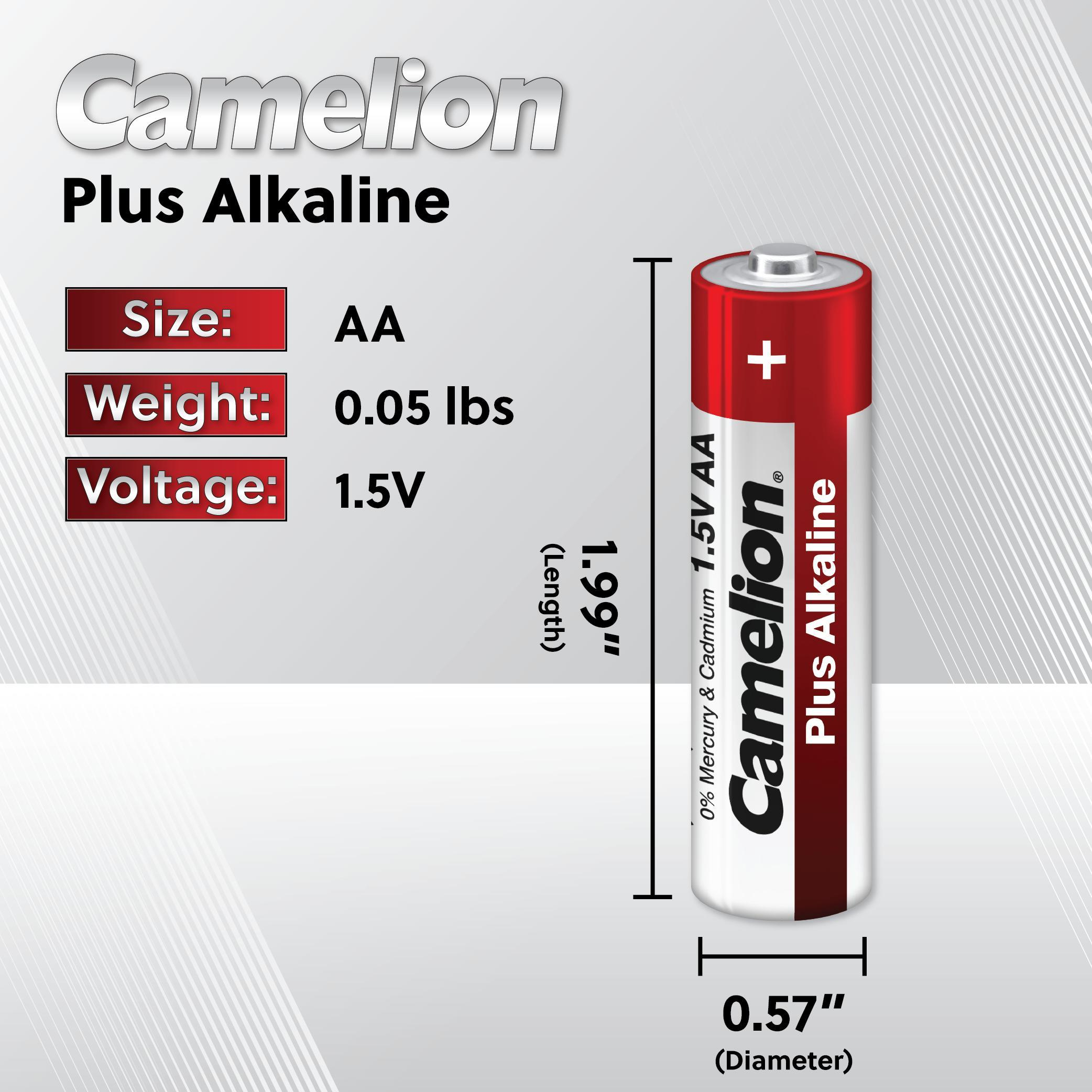 باتری نیم قلمی کملیون مدل Plus Alkaline بسته 4 عددی - Image 4