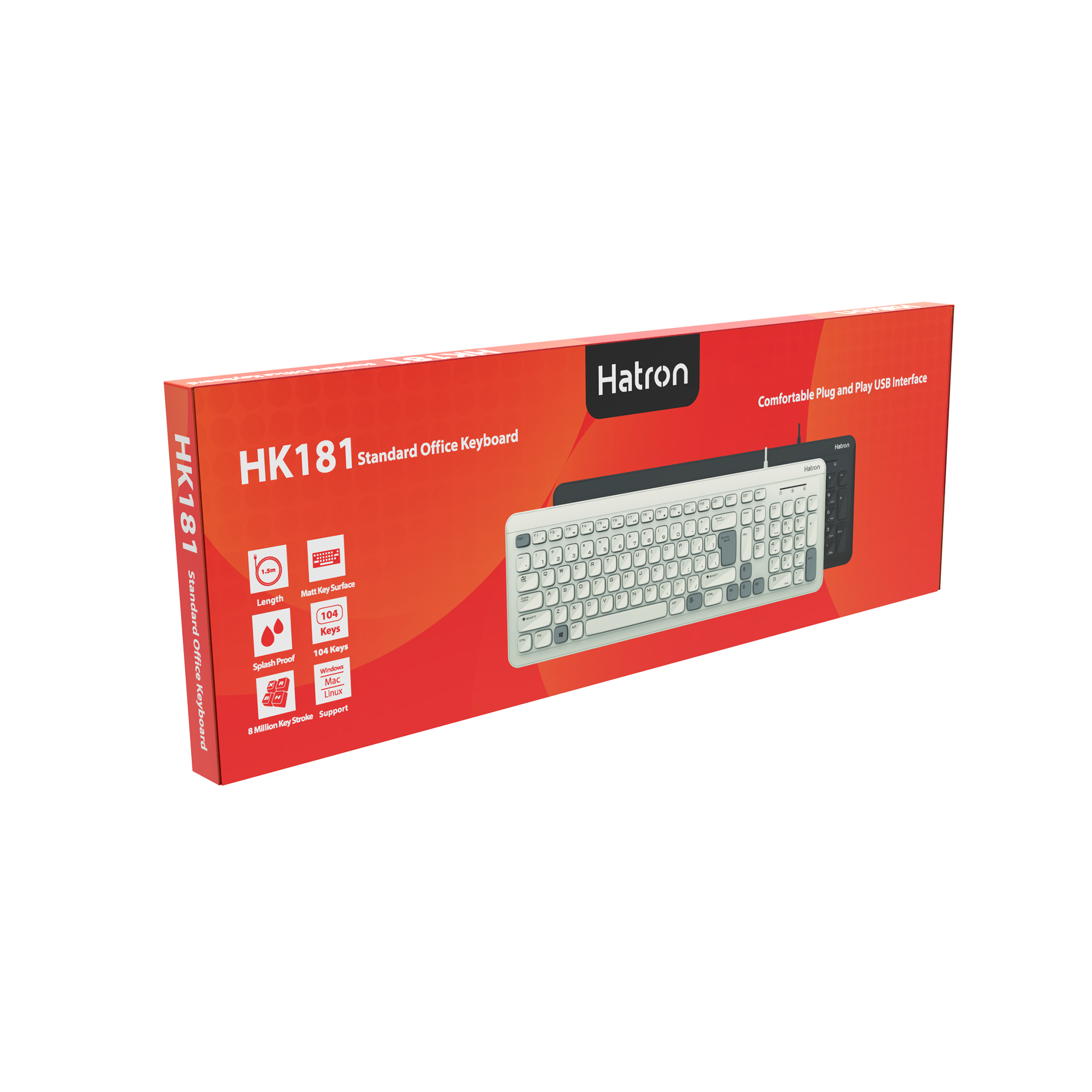 کیبورد ارگونومیک هترون مدل HK181 - Image 12