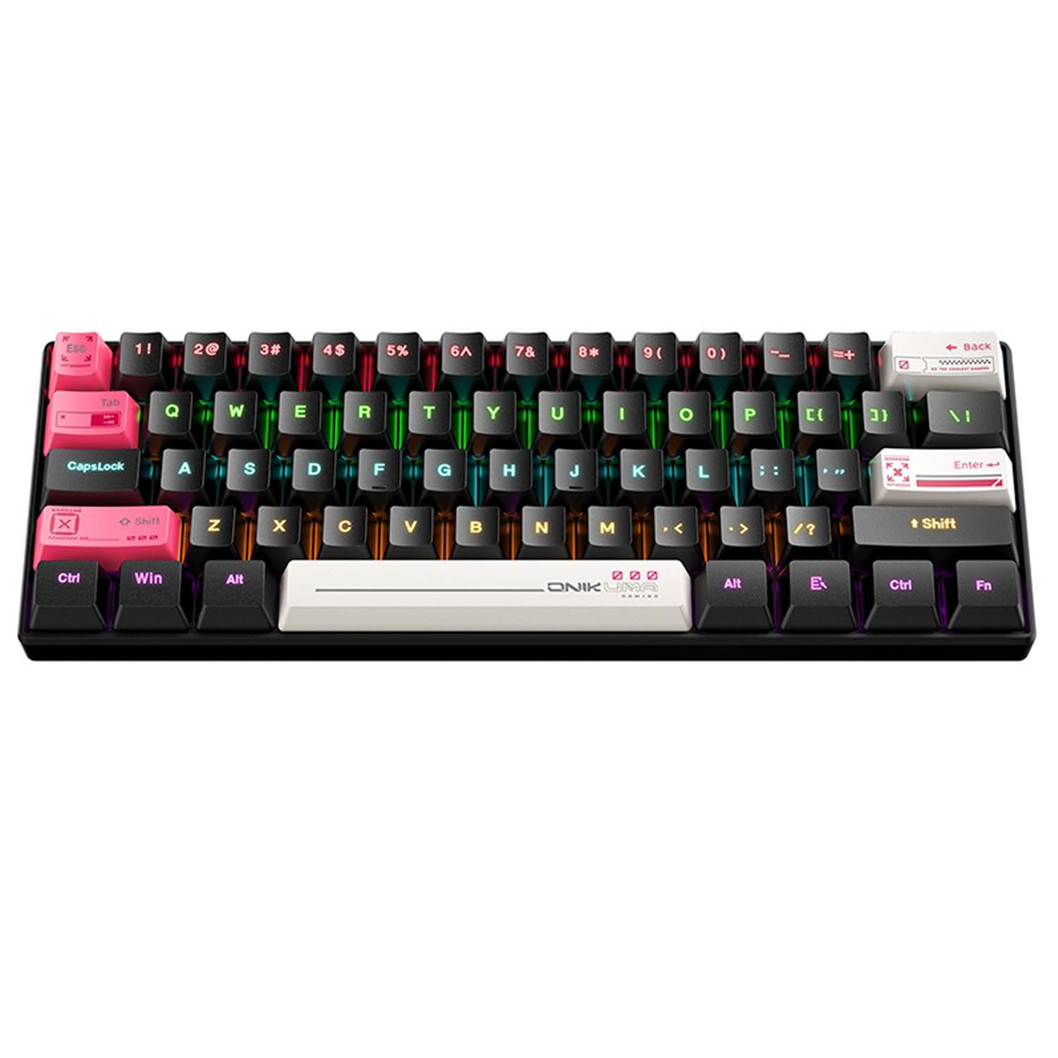 کیبورد گیمینگ اونیکوما مدل G55 RGB، مکانیکال سوییچ قهوهای، Tenkeyless، نورپردازی RGB - Image 5