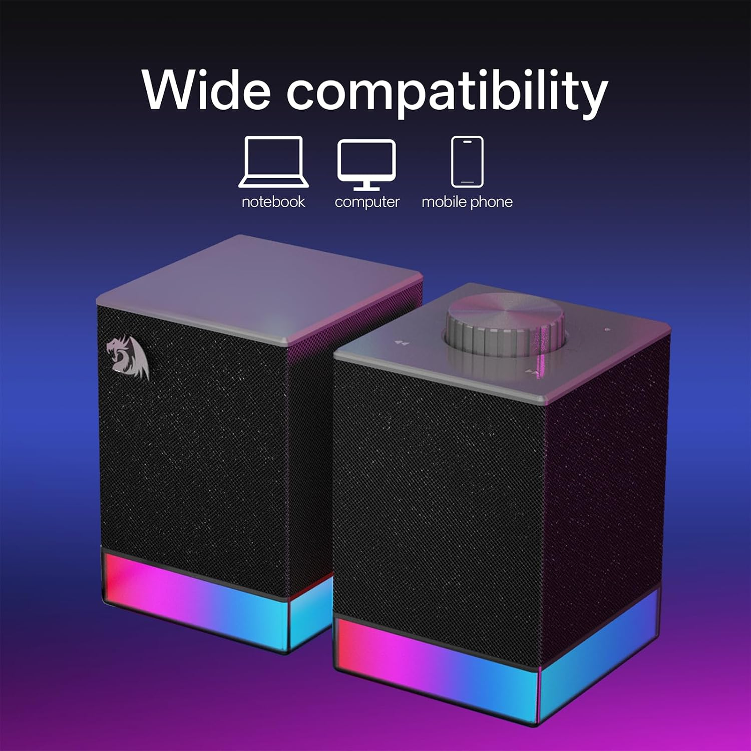اسپیکر دسکتاپ ردراگون مدل GS517 RGB - Image 2