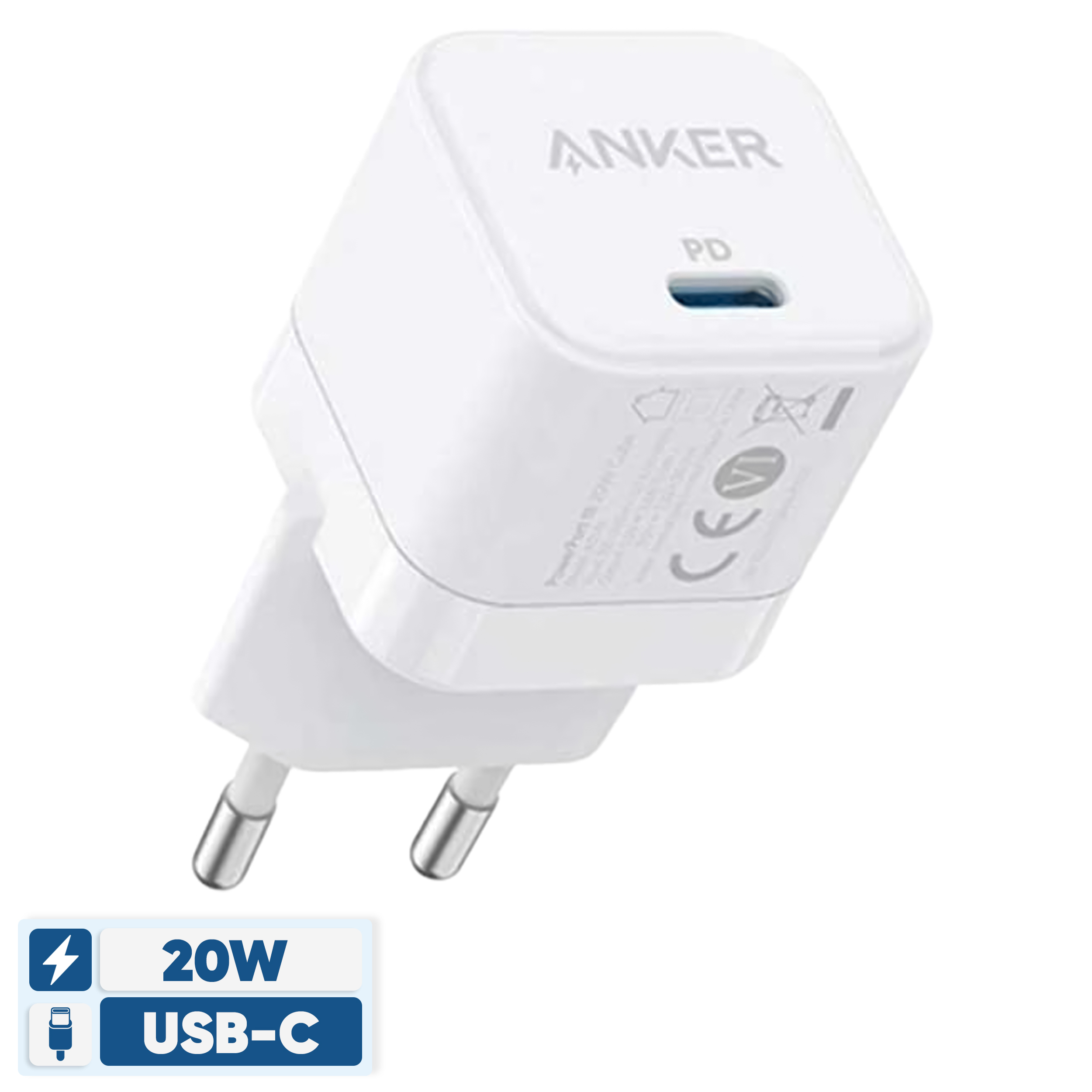 شارژر دیواری 20 وات انکر مدل PowerPort III A2149 Cube - Image 2