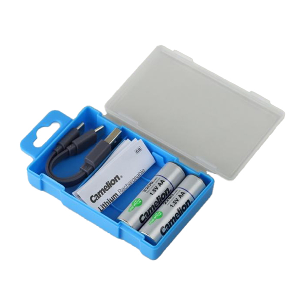 باتری قلمی قابل شارژ کملیون مدل 1.5VLi-AA2200 بسته دو عددی - Image 7