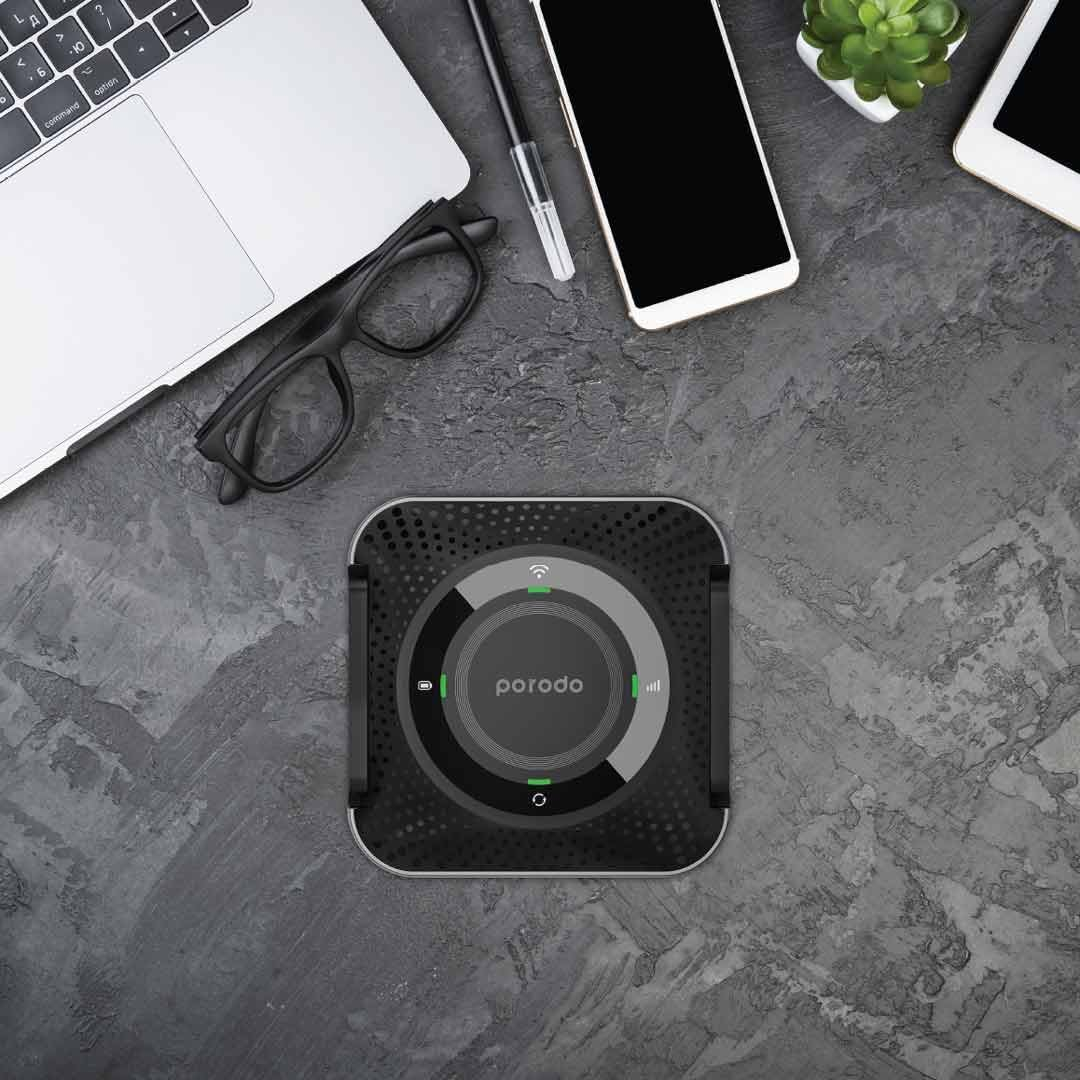مودم روتر قابل حمل پرودو مدل PD-4GCPME-BKGY با پشتیبانی 4G LTE، باتری 4000 میلیآمپرساعتی با شارژدهی 12 ساعت، اتصال همزمان تا 10 دستگاه، پورت LAN و فرکانس 2.4 گیگاهرتز - Image 4