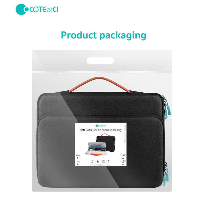 کیف لپ تاپ کوتتسی مدل NoteBooK Double handle inner bag 14015-S-BK مناسب برای لپ تاپ 13 اینچی - Image 11