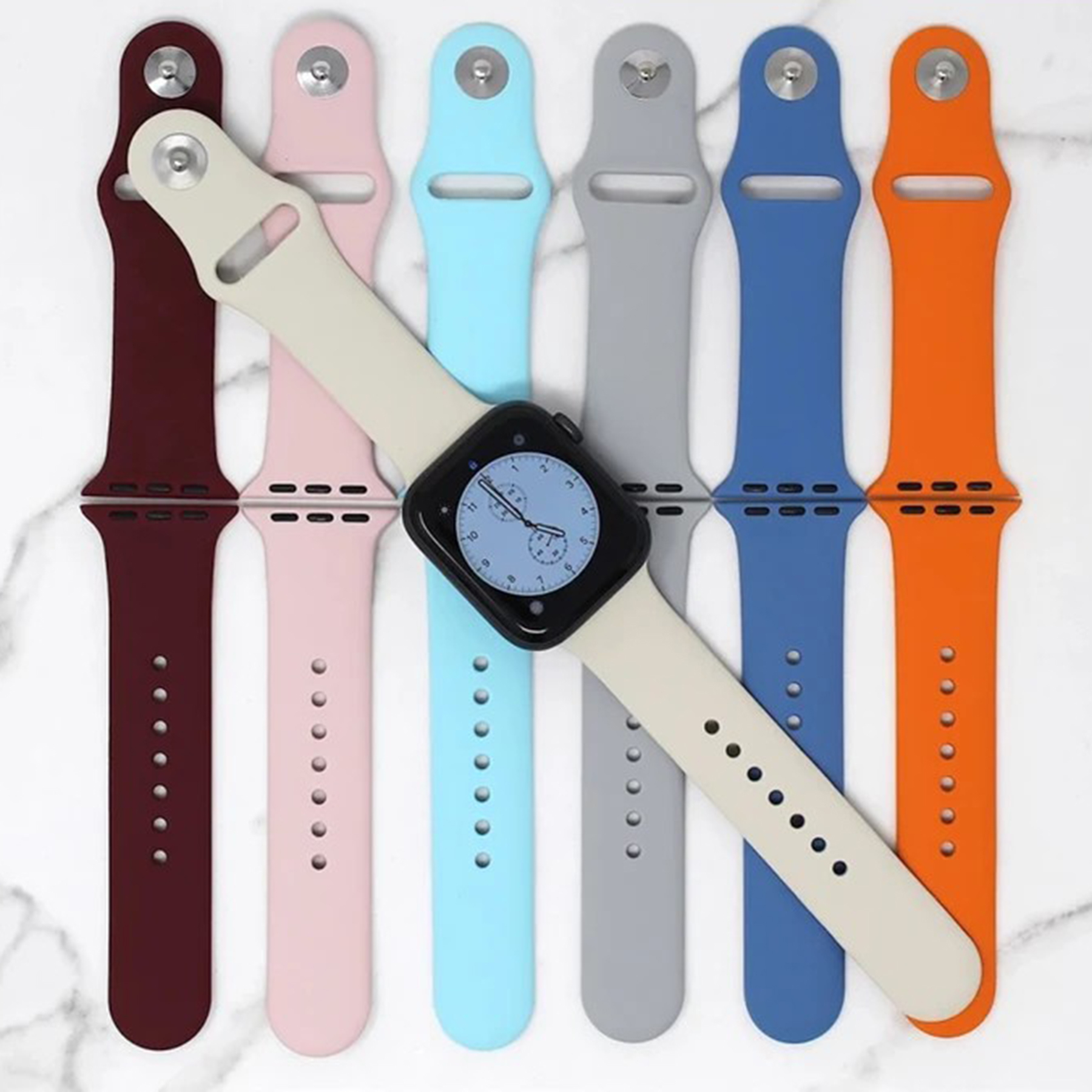 بند راینو مدل Silicone مناسب برای اپل واج سایز 44 / 45 / 46 / 49 mm - Image 10