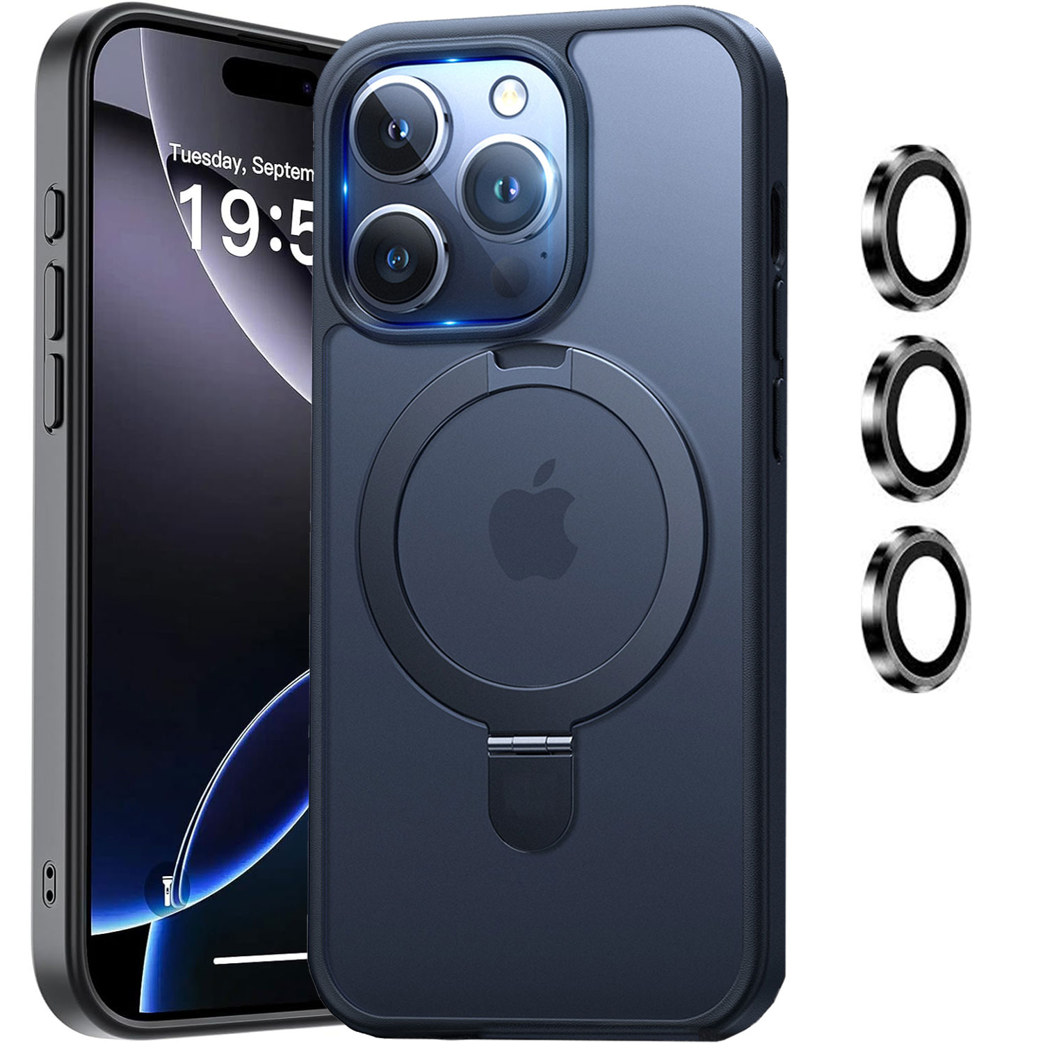 کاور موفی مدل Magsafe_16PROMAX مناسب برای گوشی موبایل اپل iPhone 16 Promax به همراه محافظ لنز دوربین