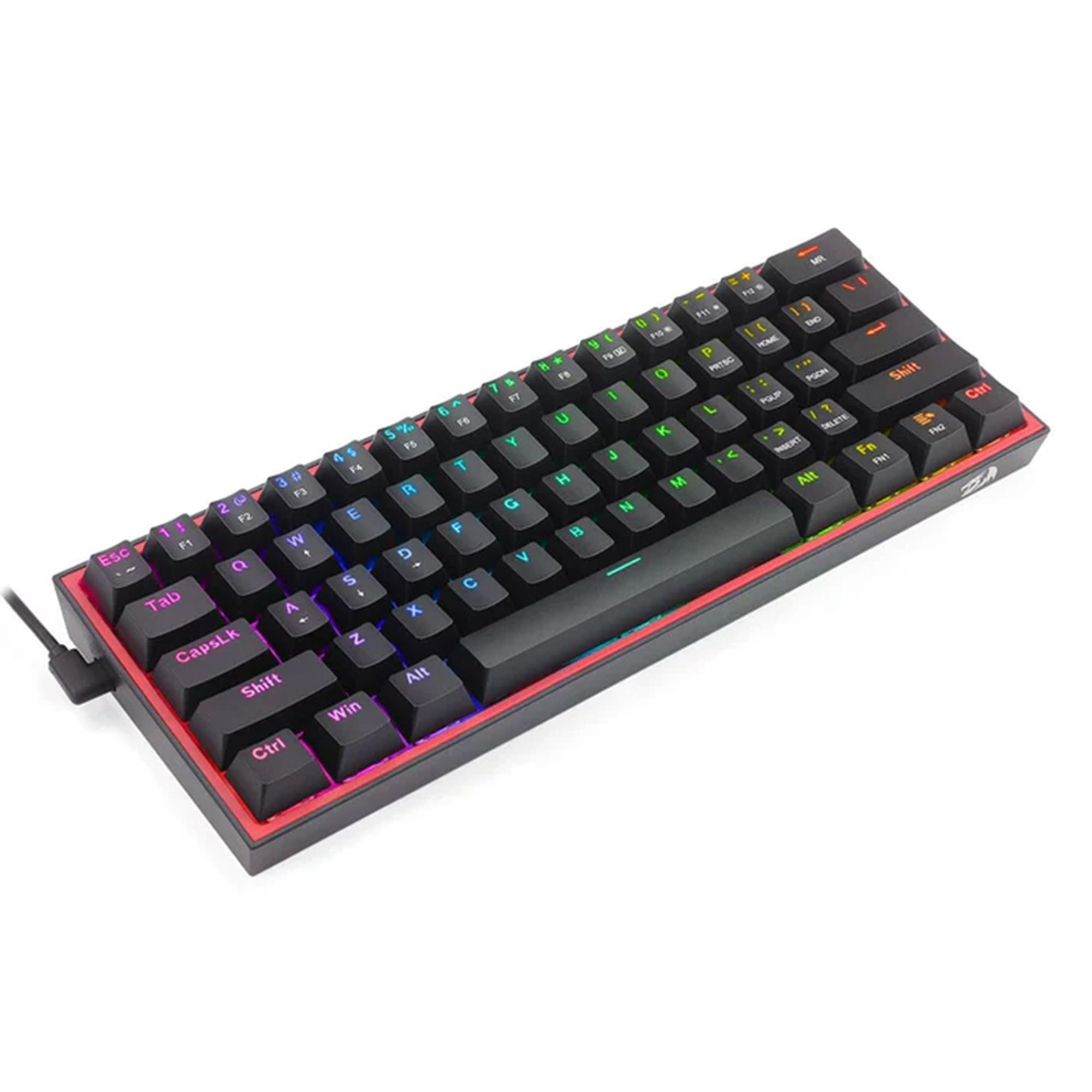 کیبورد گیمینگ ردراگون مدل K617 FIZZ، سوییچ مکانیکال قرمز، Tenkeyless، نورپردازی RGB - Image 19