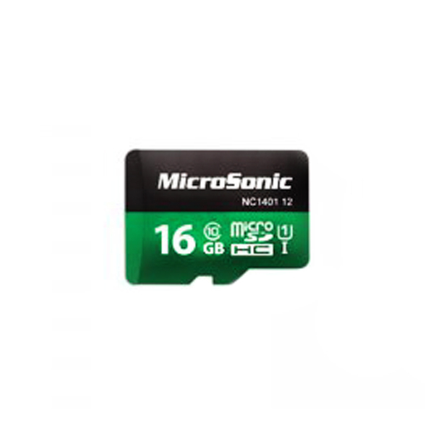 کارت حافظه microSDHC میکروسونیک مدل HC کلاس 10 استاندارد UHS-I U1 سرعت 90MBps ظرفیت 16 گیگابایت