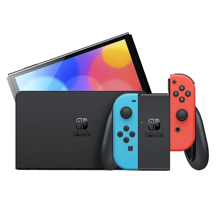 کنسول بازی قابل حمل نینتندو مدل Switch OLED Neon Blue and Neon Red Joy-Con - Image 5