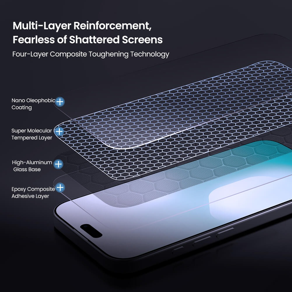 محافظ صفحه نمایش نیلکین مدل H Plus Pro مناسب برای گوشی موبایل اپل iPhone 17 Pro Max به همراه کیت نصب - Image 11