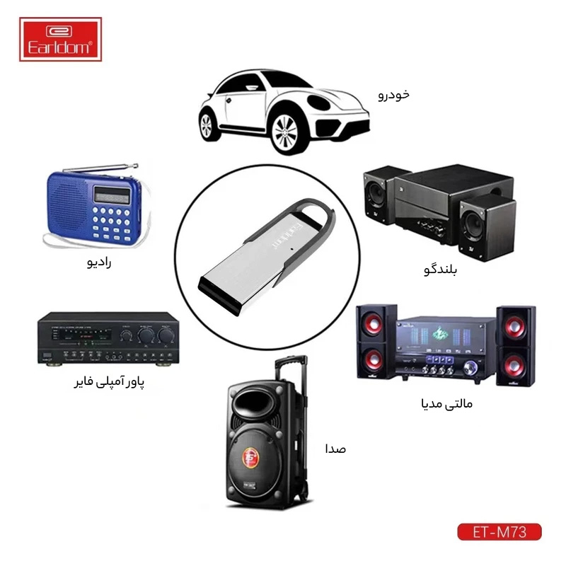 دانگل بلوتوث ارلدام مدل M73 - Image 14