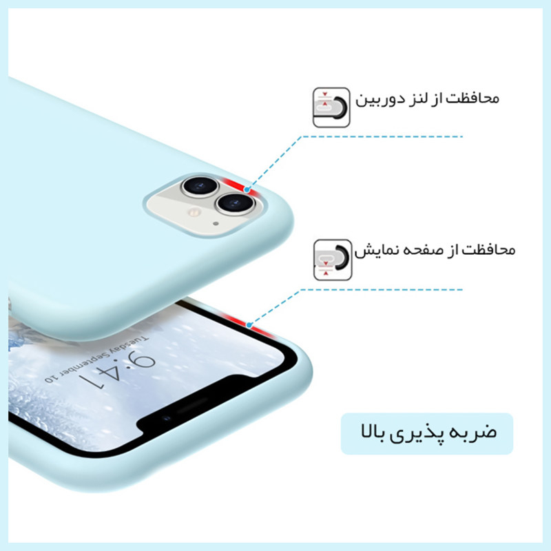 کاور کلاسیک مدل سیلیکون پاکن کد KHO.481 مناسب برای گوشی موبایل اپل IPHONE X/XS - Image 5