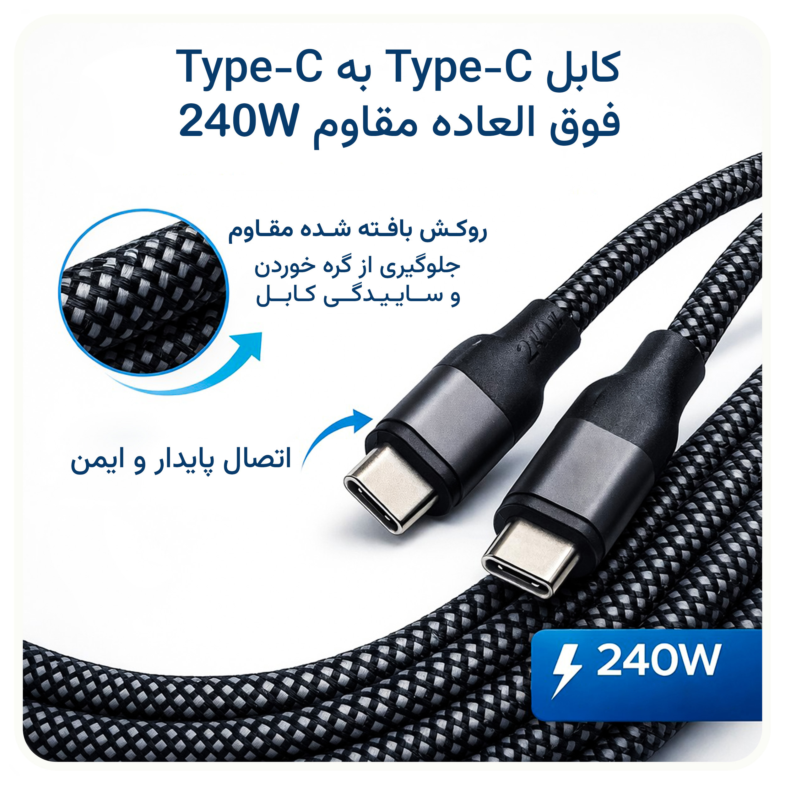 شارژر دیواری 45 وات وونک مدل PD‑45W به همراه کابل دو متری USB-C - Image 6