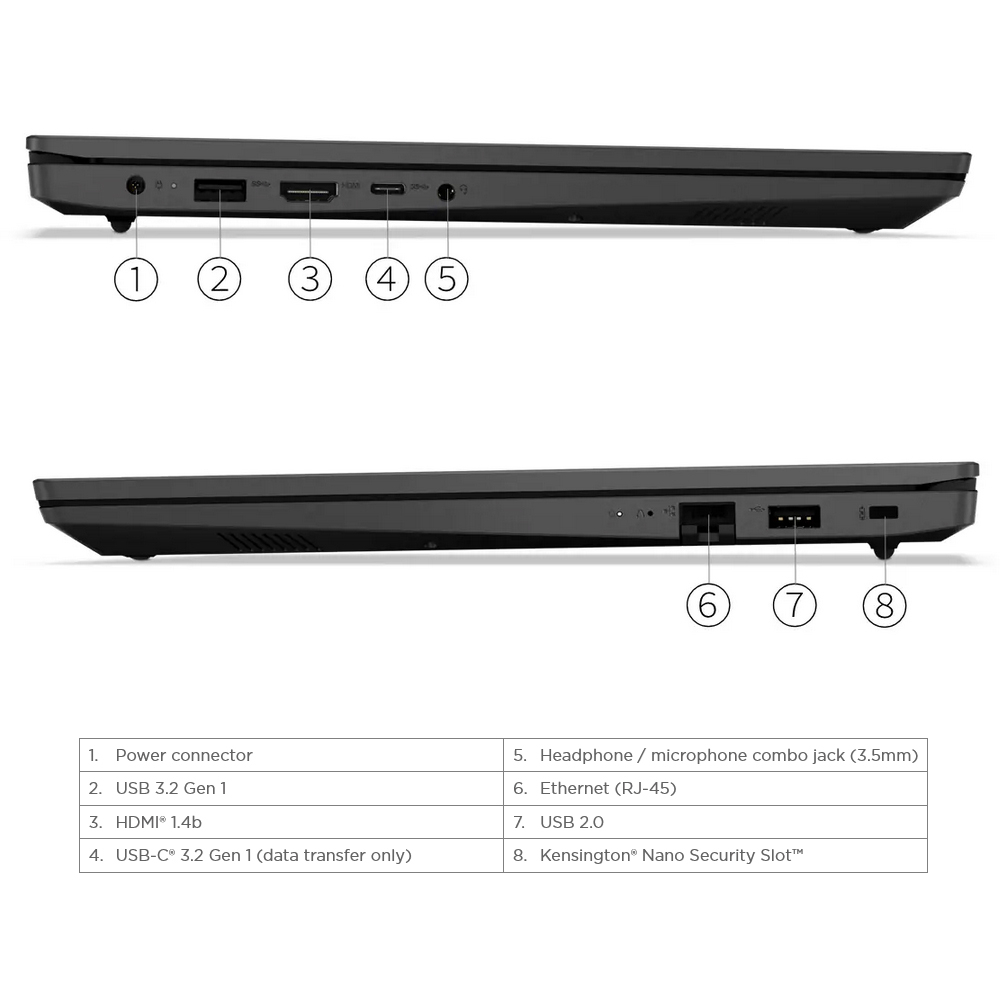 لپ تاپ 15.6 اینچی لنوو مدل V15 G2 IJL-Celeron N4500-8GB DDR4 2933MHz-256GB SSD-TN - Image 8