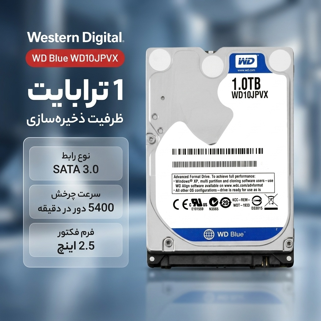 هارددیسک اینترنال وسترن دیجیتال مدل Blue WD10 ظرفیت 1 ترابایت - Image 2