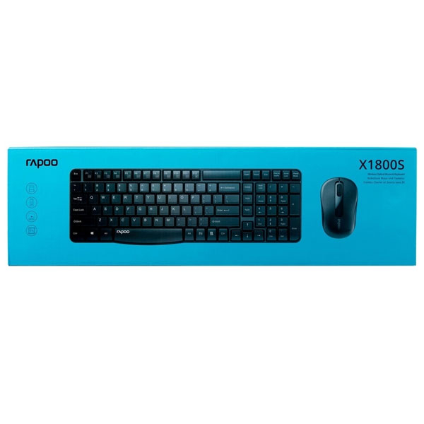 کیبورد و موس بی سیم رپو مدل X1800S - Image 15